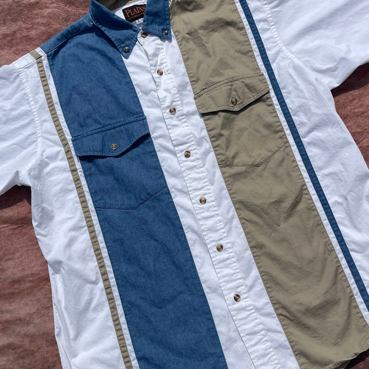 Plains Westernwear Button Up - Large (Short Sleeve)