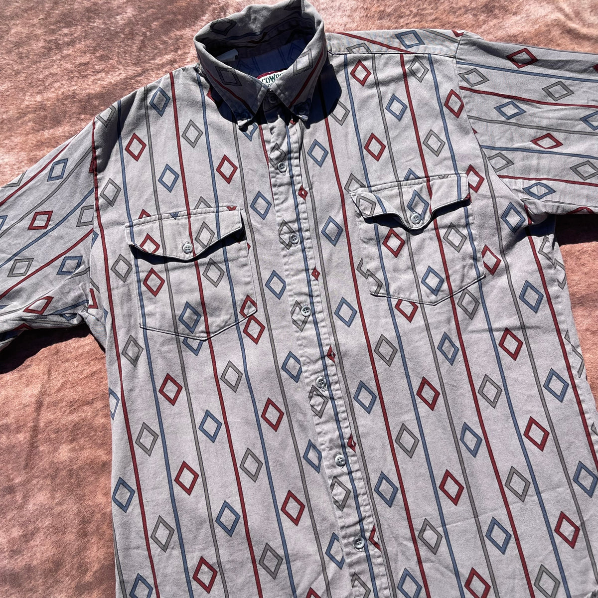 Cowboys Turtle Association Roper Button Up - Medium (Short Sleeve)