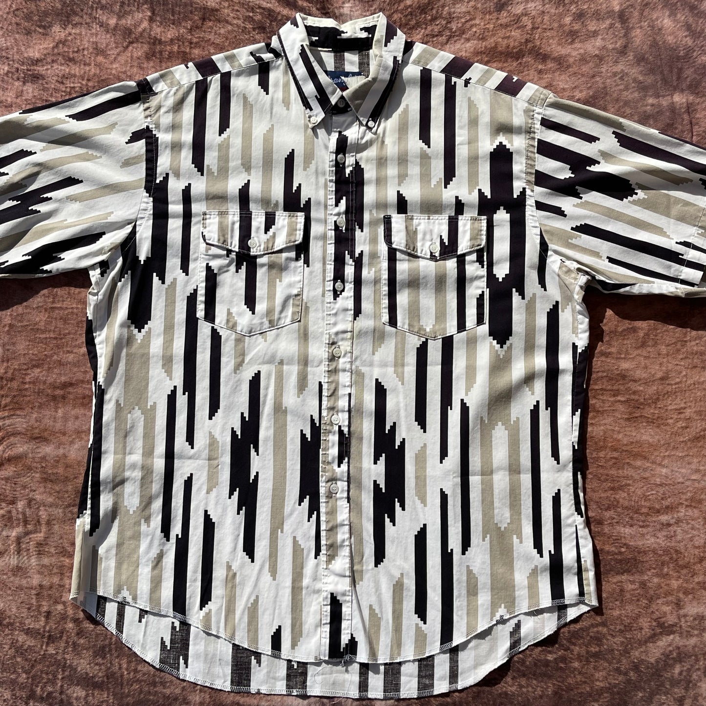 Wrangler Button Up - XL (17 1/2)(Short Sleeve)