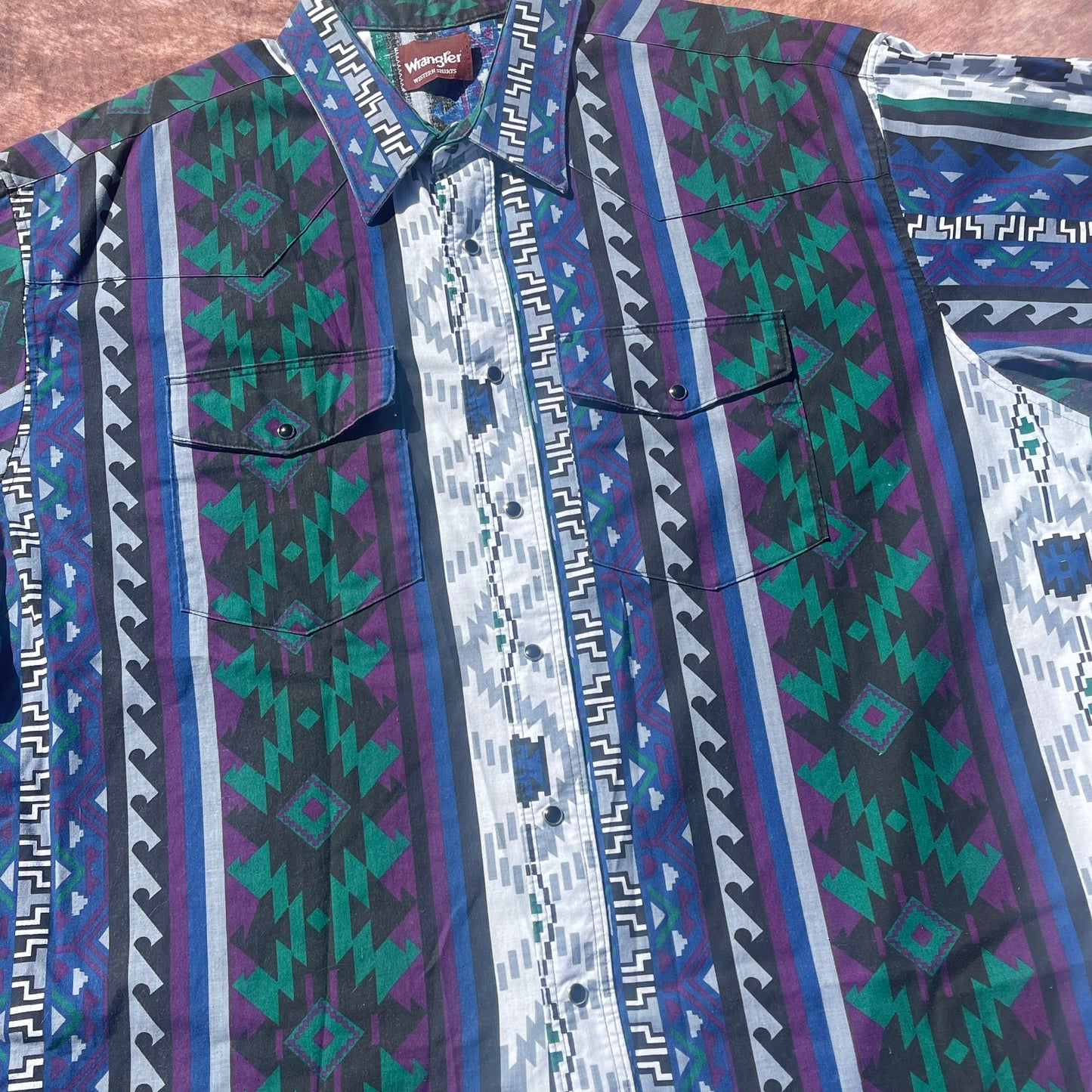 Wrangler Pearl Snap - XXL (Short Sleeve)