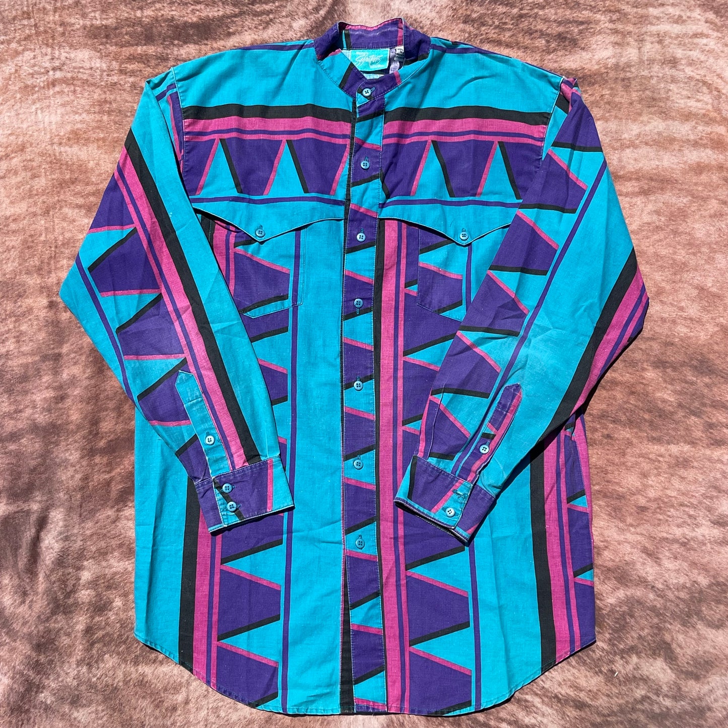 Western Signatures Button Up - Medium (Banded Collar)