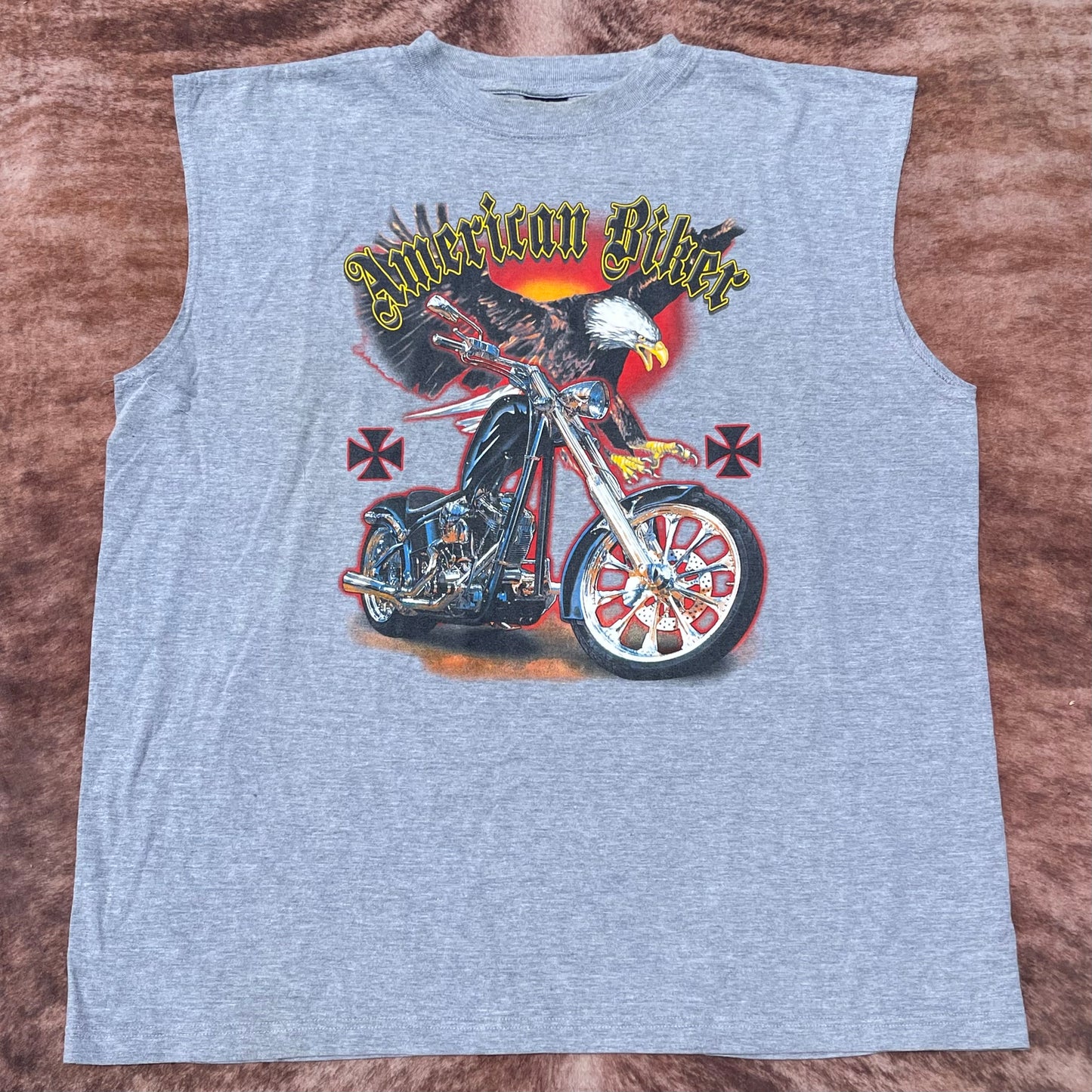 2000s American Biker Muscle Tee Tank - XXL
