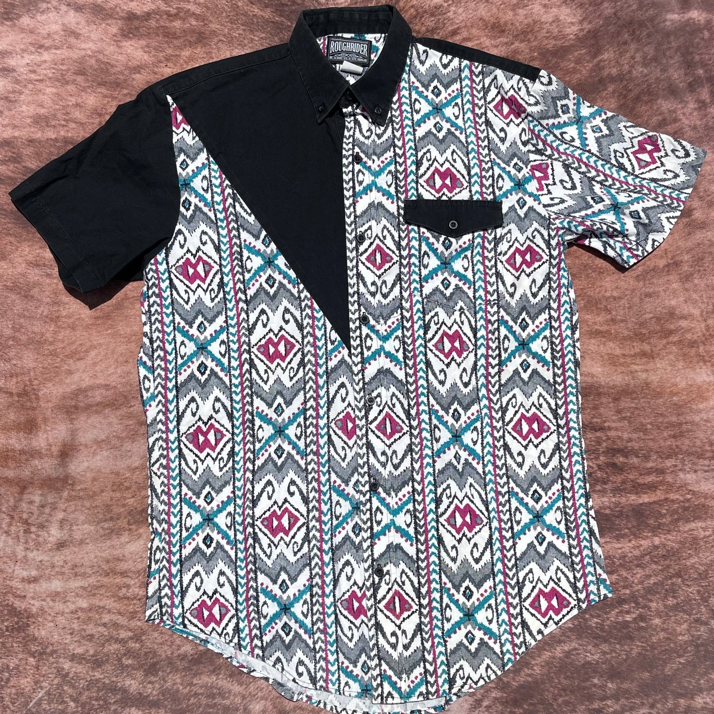 Rough Rider Button Up - Medium (Short Sleeve)