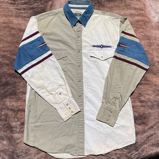 Cumberland Outfitters Pearl Snap - Tighter Fitting Large (Read Description)