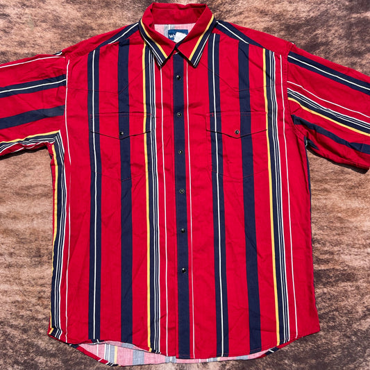 Wrangler Pearl Snap - Loose Fitting Large (Short Sleeve)