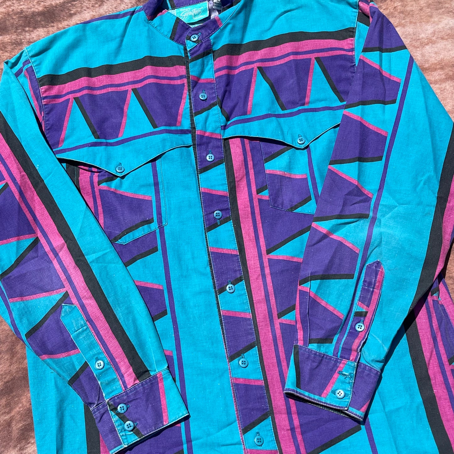 Western Signatures Button Up - Medium (Banded Collar)