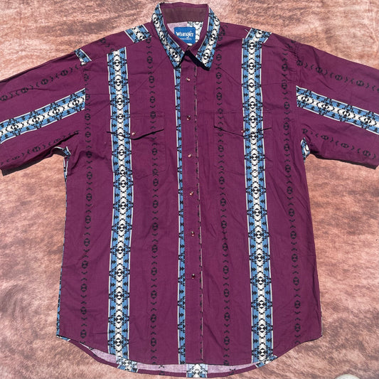 Wrangler Pearl Snap - Large (Short Sleeve)