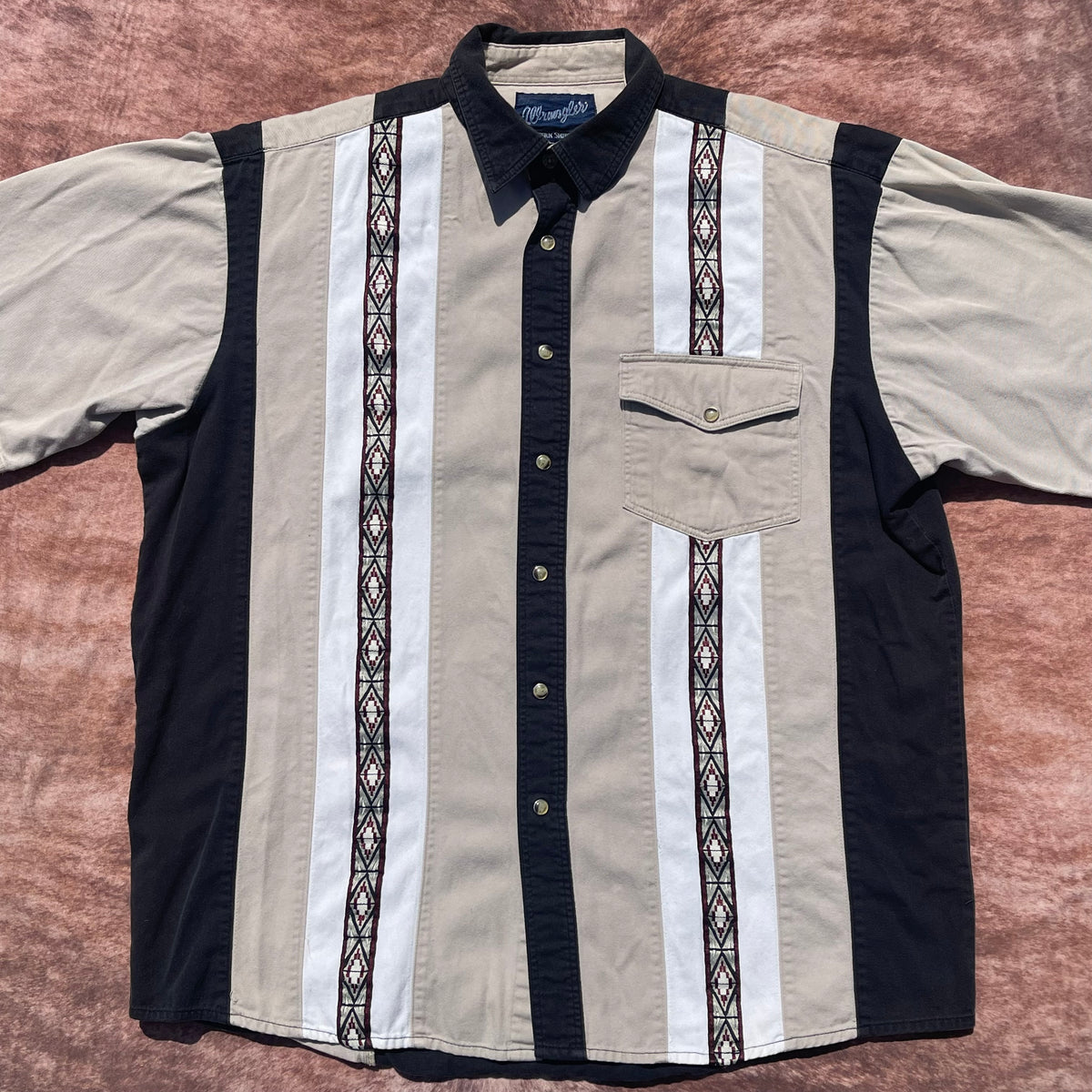 Wrangler Pearl Snap - Looser Fitting Large (Short Sleeve)