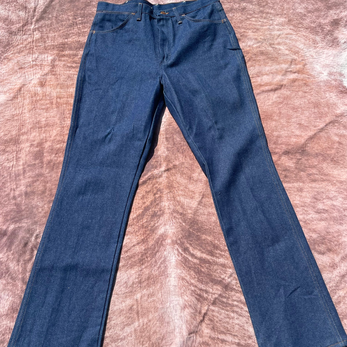 Men’s Wrangler Jeans Raw Denim - 34X34 (style 945NAV)(Made in the USA)