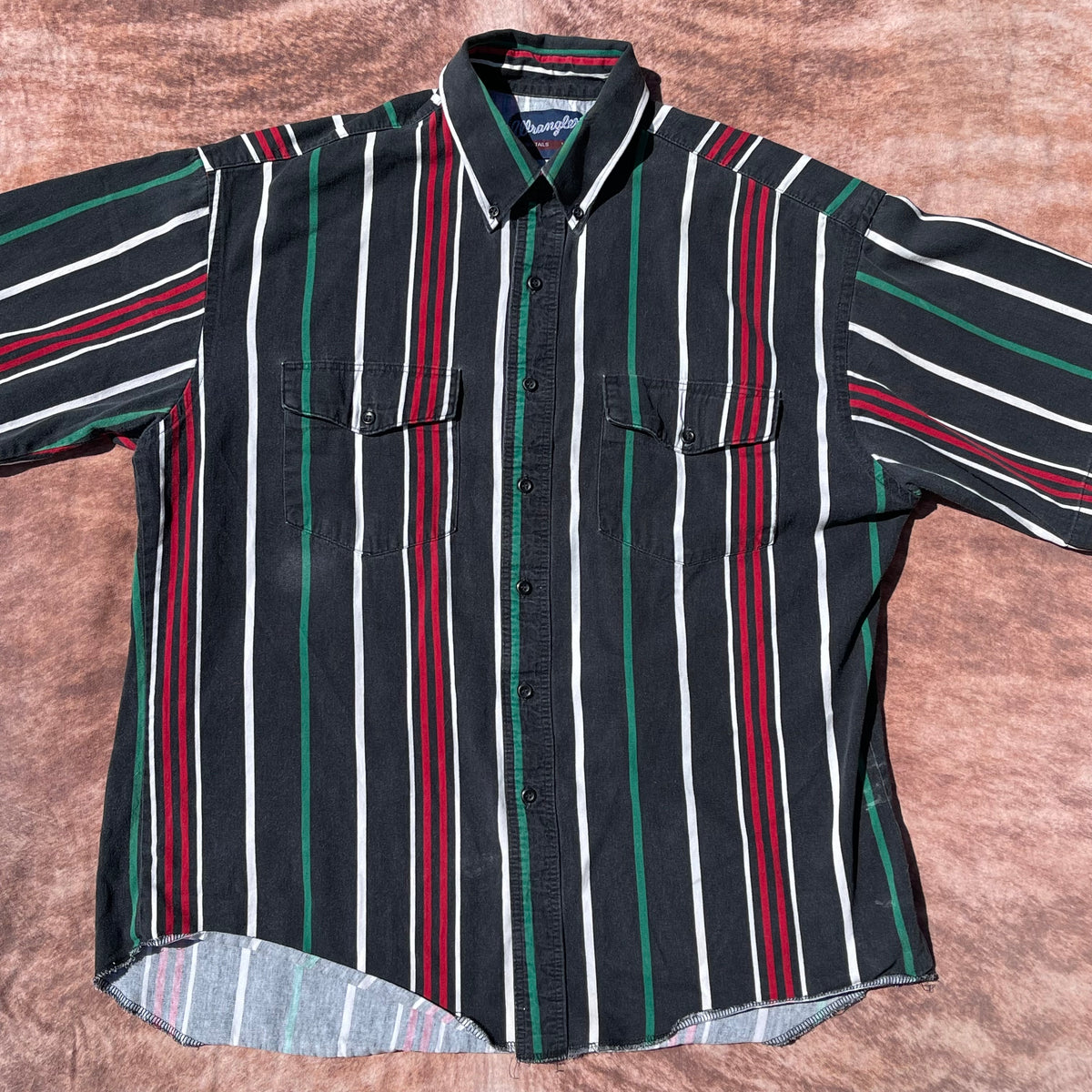 Wrangler Button Up - Large (16 1/2)(Short Sleeve)