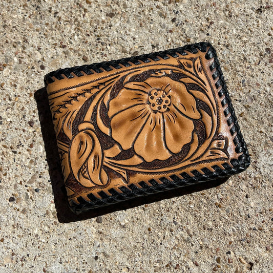 Handmade Tooled Leather (Bi-Fold Wallet)