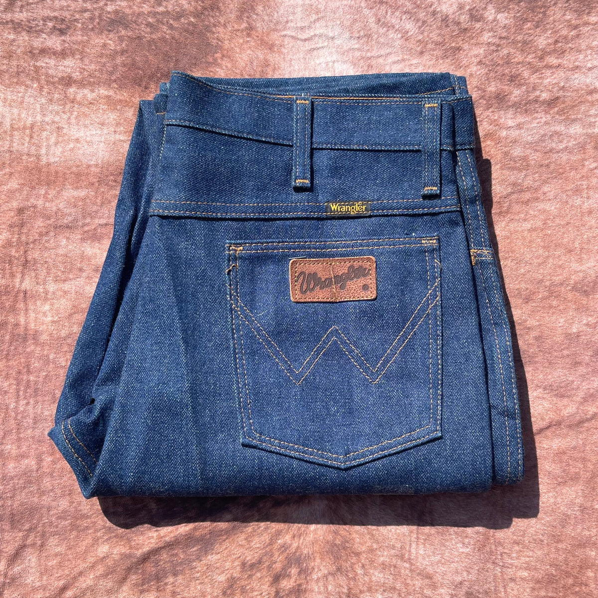 Men’s Wrangler Jeans Raw Denim - 34X34 (style 945NAV)(Made in the USA)