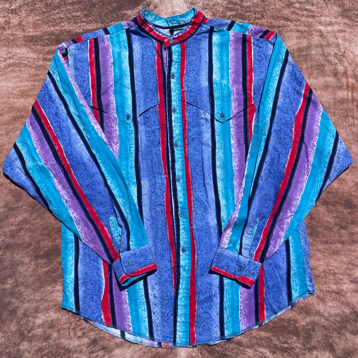Panhandle Slim Button Up - Large (16 1/2)(Banded Collar)