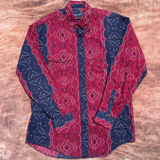 Wrangler Button Up - Large (16 1/2-35)