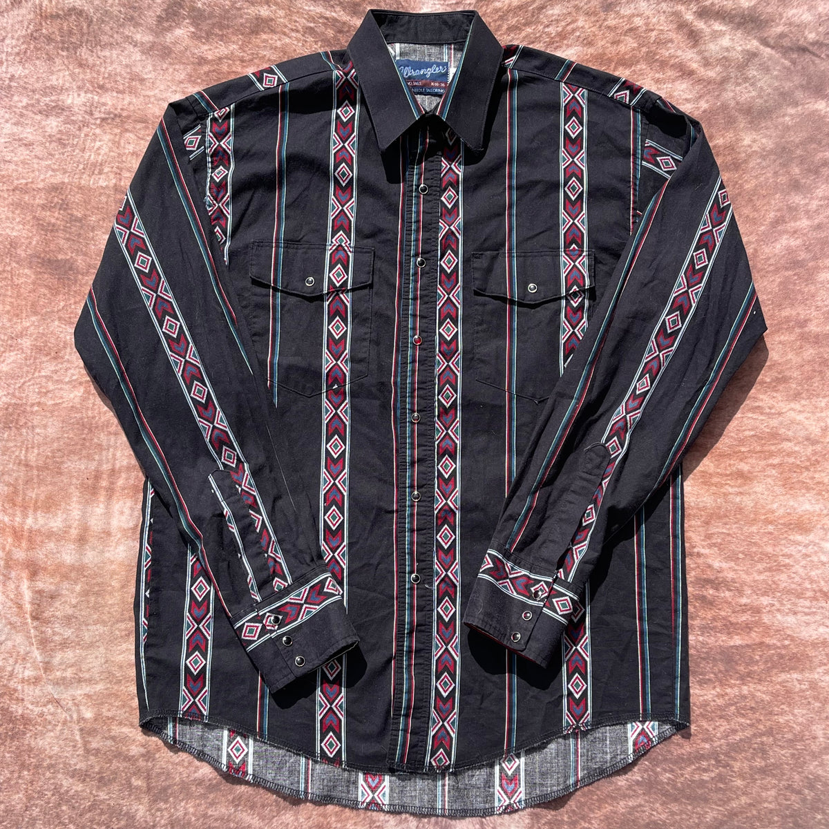 Wrangler Pearl Snap - Large (16 1/2-36)