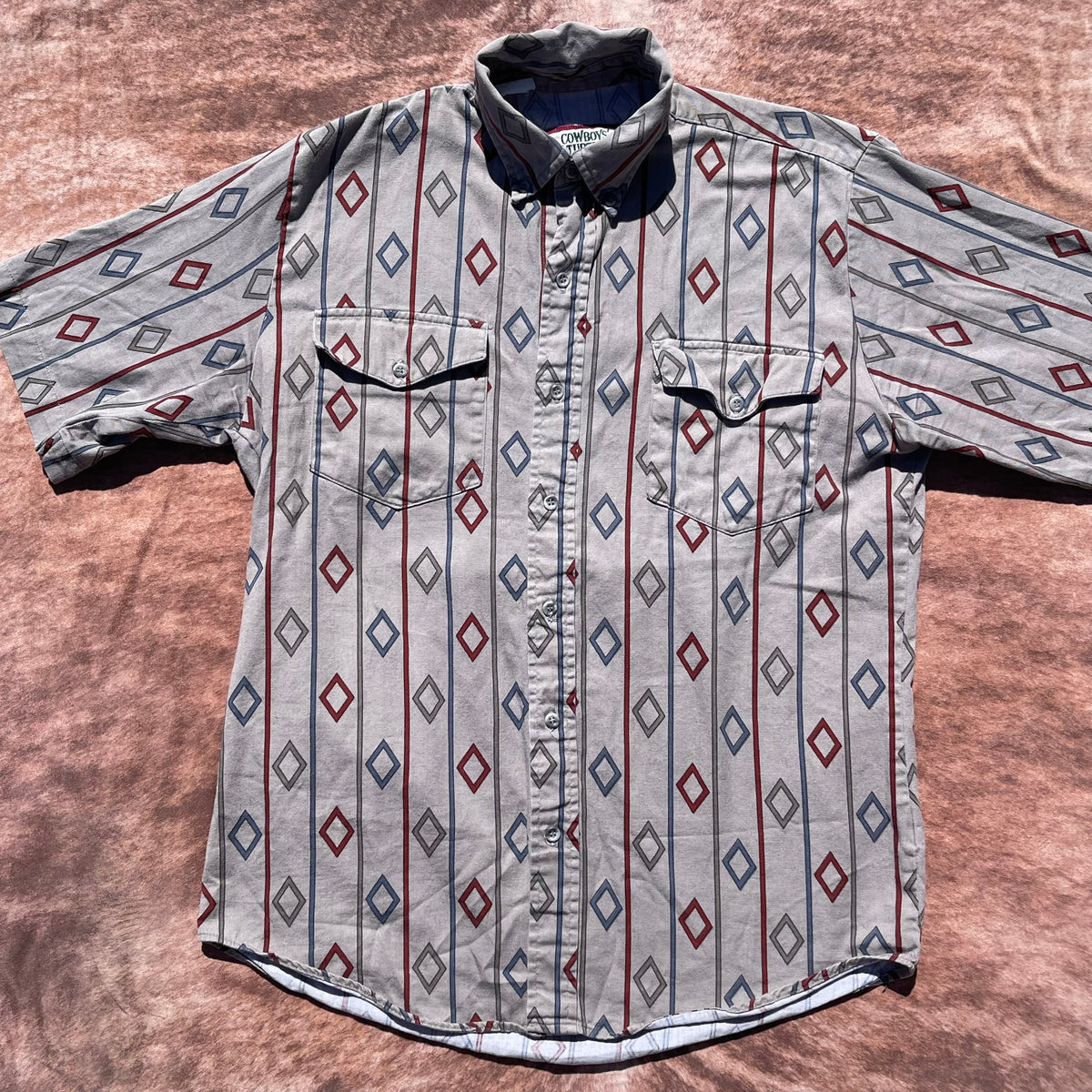 Cowboys Turtle Association Roper Button Up - Medium (Short Sleeve)