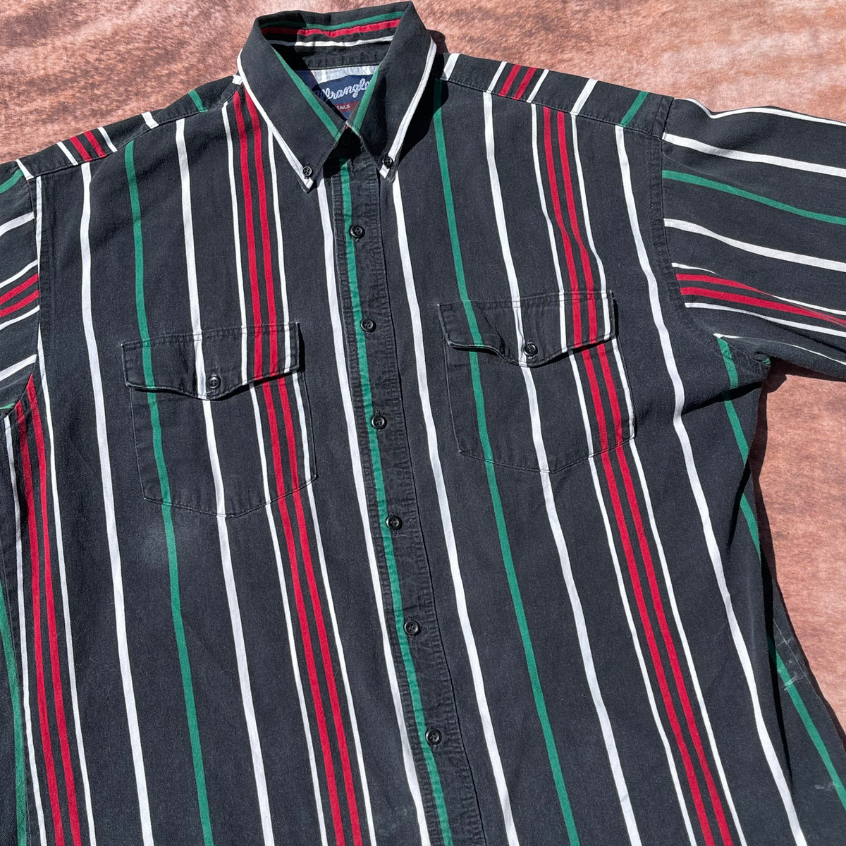 Wrangler Button Up - Large (16 1/2)(Short Sleeve)