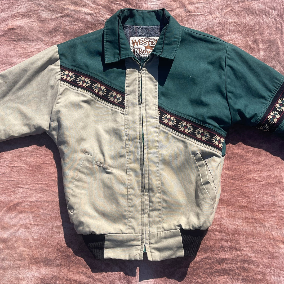 BOYS Western Frontier Jacket - Large (Blanket Lined)(See Measurements)