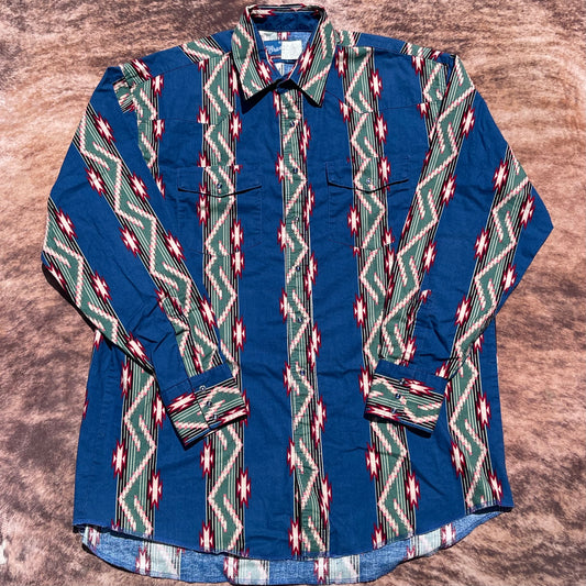 Wrangler Pearl Snap - XL TALL