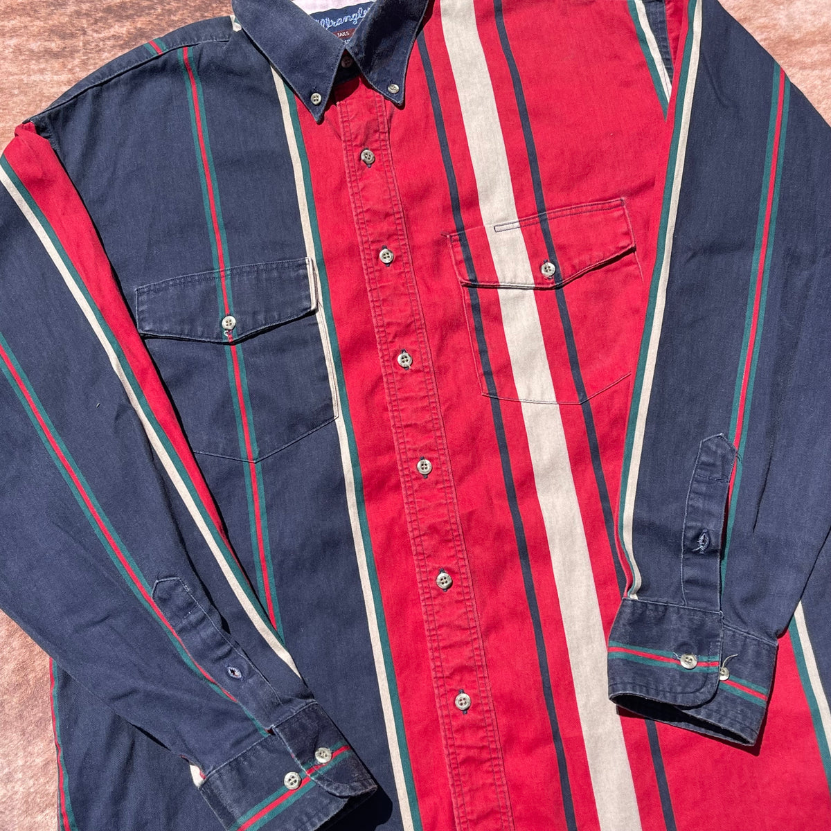 Wrangler Button Up - Looser Fitting Large (16 1/2-35)