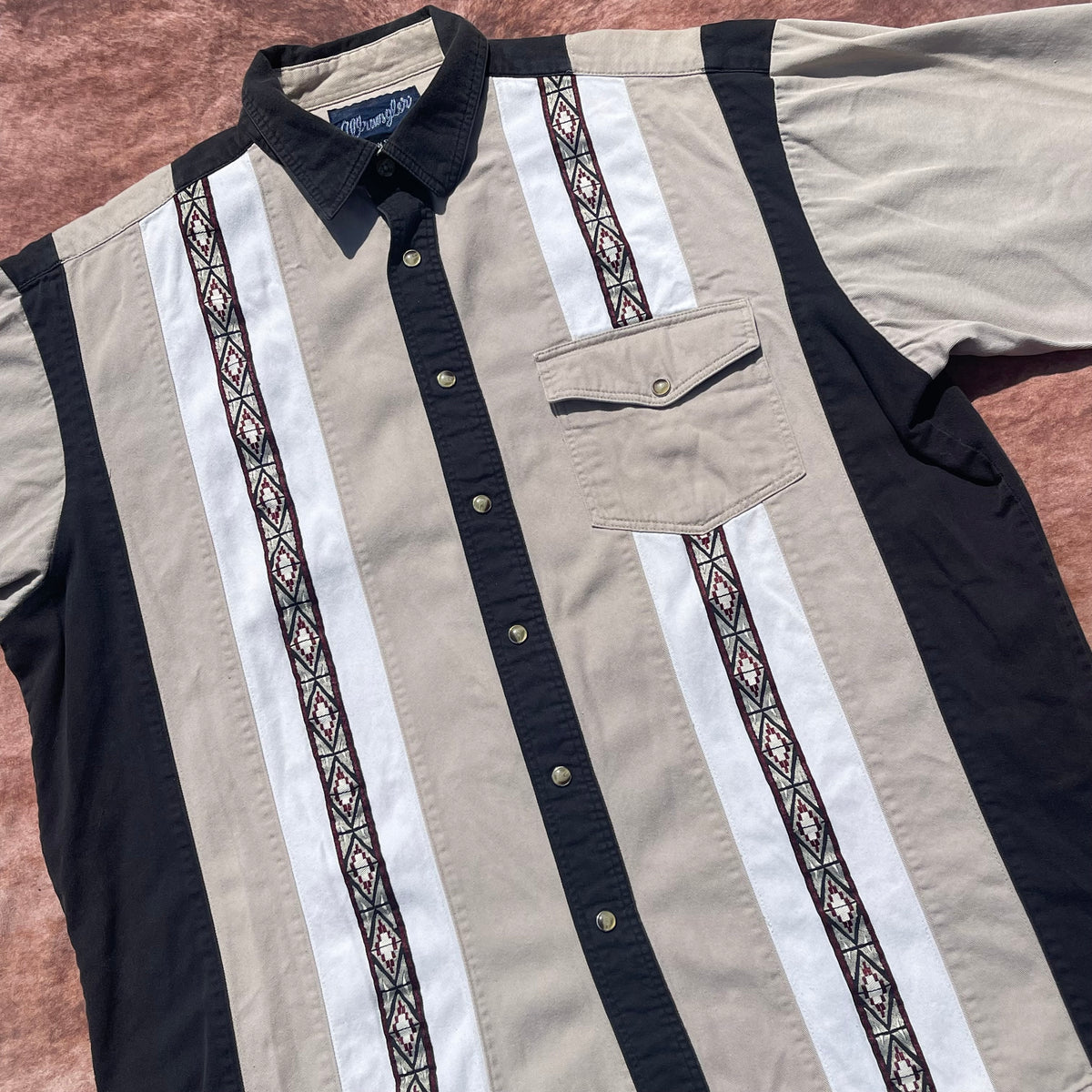 Wrangler Pearl Snap - Looser Fitting Large (Short Sleeve)