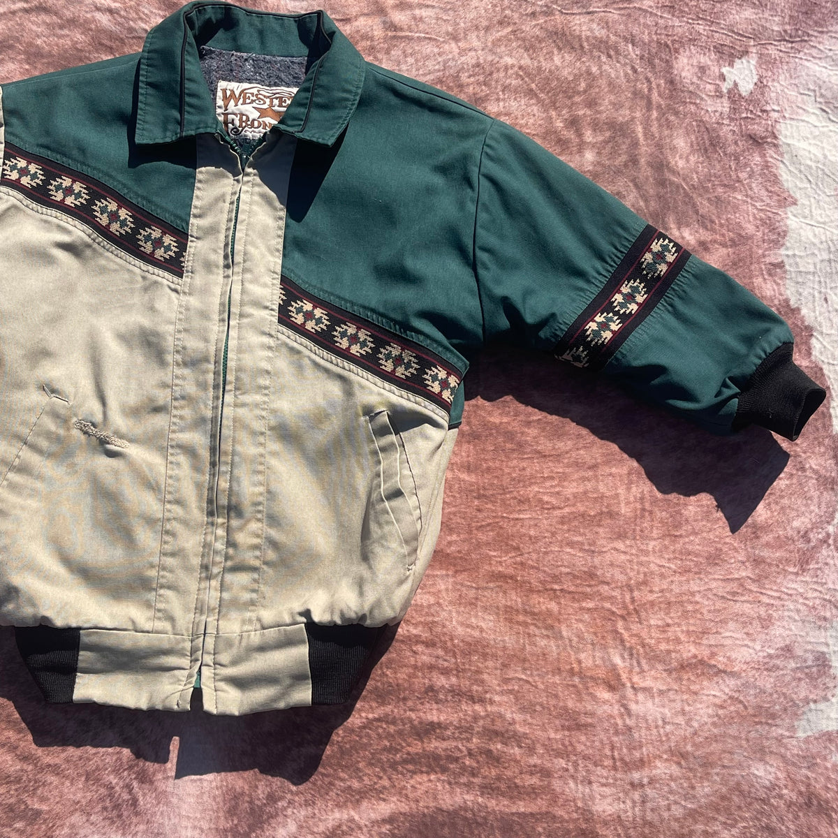 BOYS Western Frontier Jacket - Large (Blanket Lined)(See Measurements)