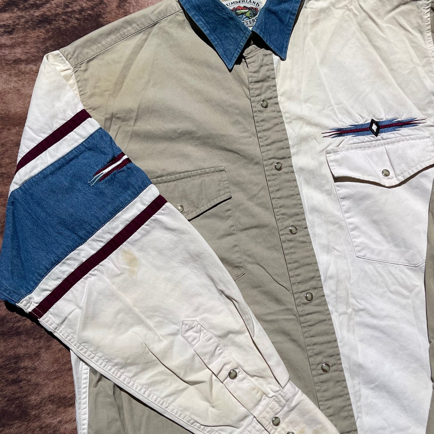 Cumberland Outfitters Pearl Snap - Tighter Fitting Large (Read Description)