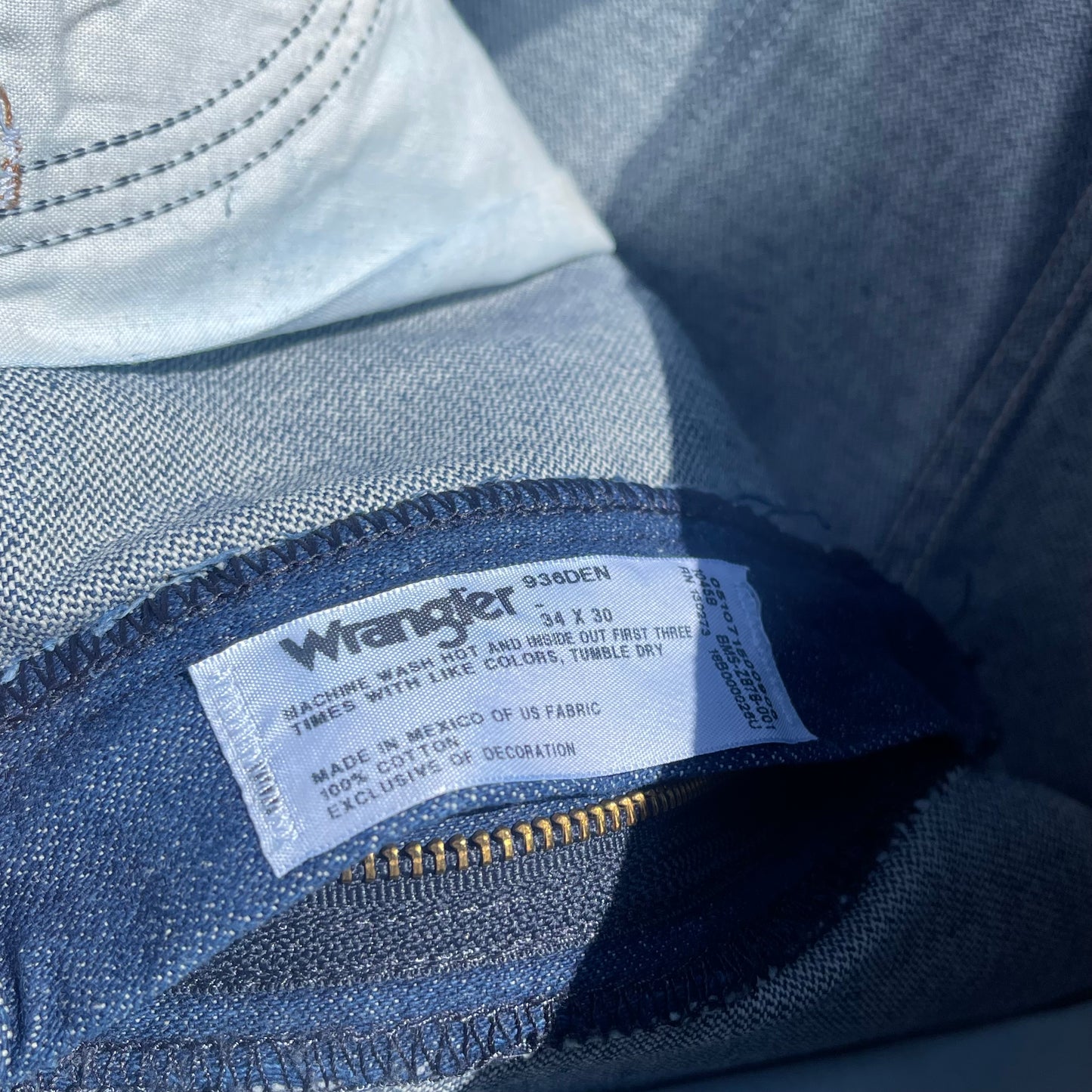 Men’s Wrangler Jeans - 34X30 (style 936DEN)