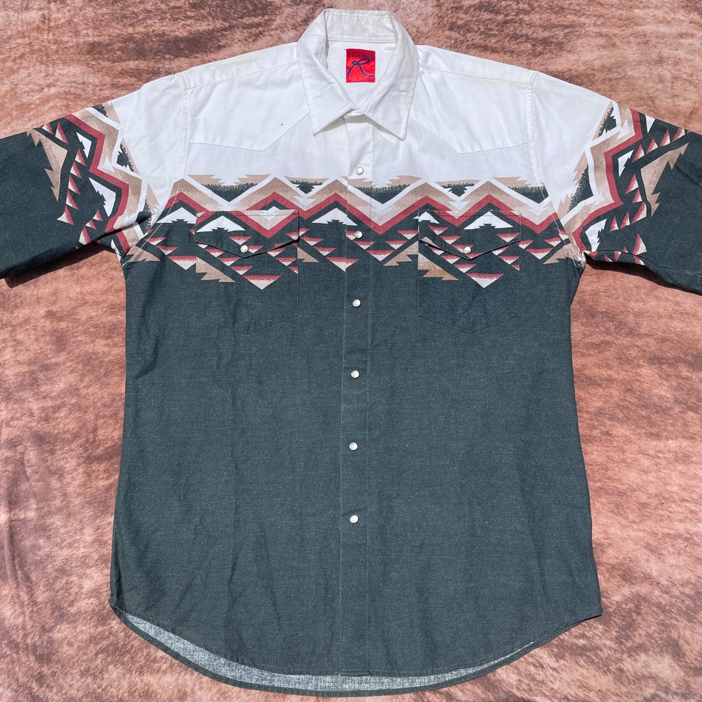 Roper Pearl Snap - M/L (Short Sleeve)