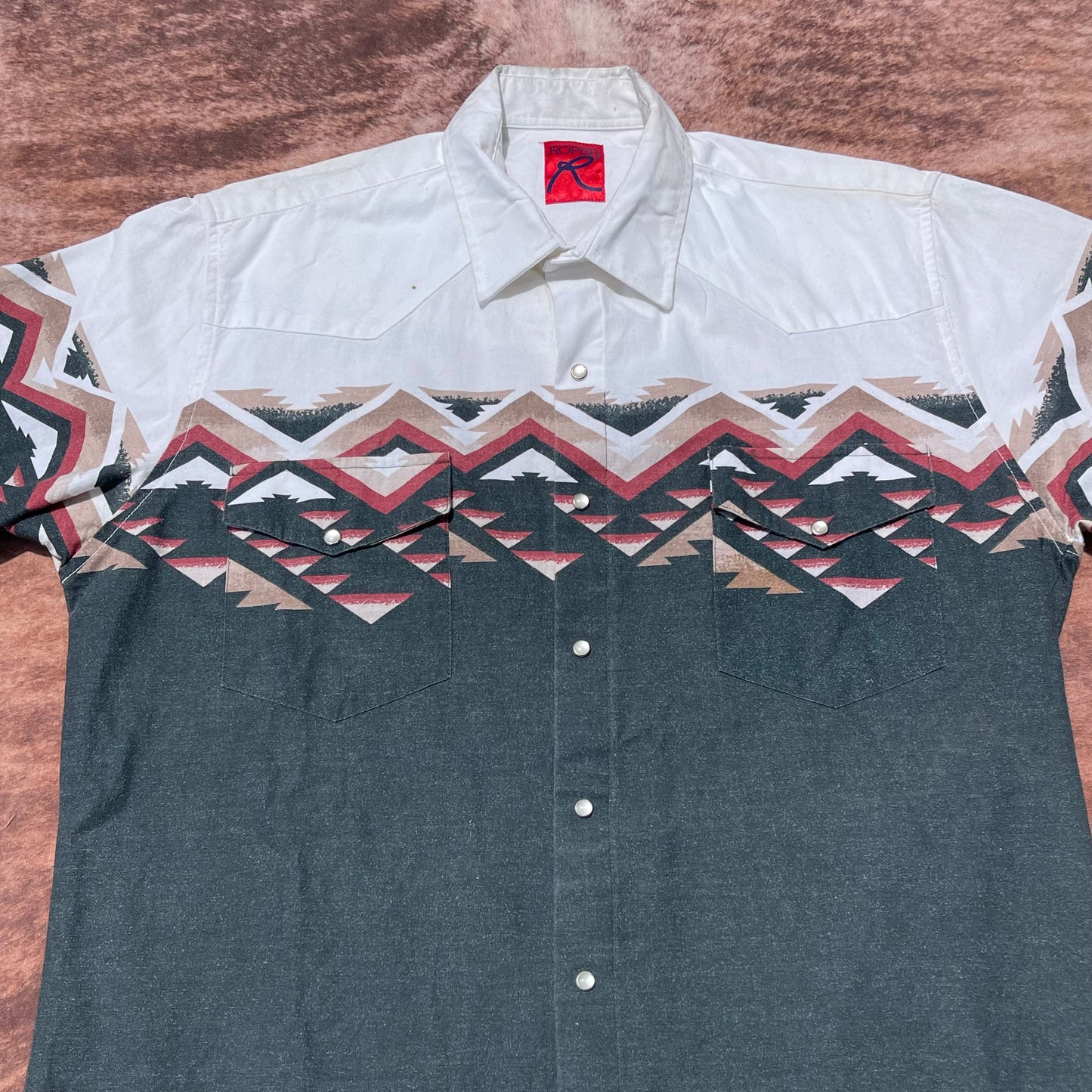 Roper Pearl Snap - M/L (Short Sleeve)