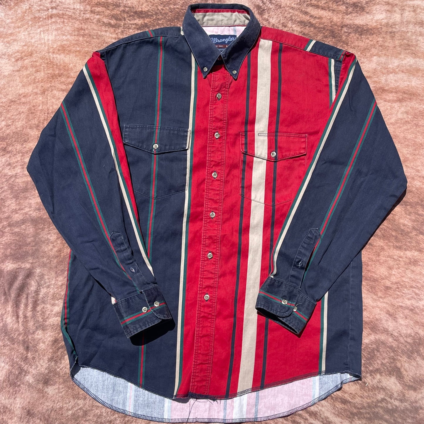 Wrangler Button Up - Looser Fitting Large (16 1/2-35)