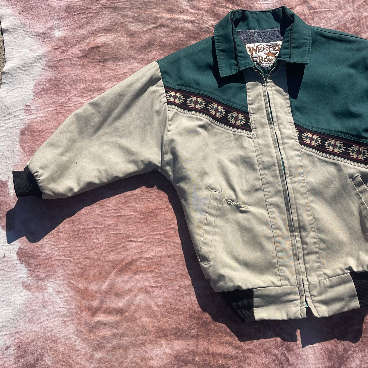 BOYS Western Frontier Jacket - Large (Blanket Lined)(See Measurements)