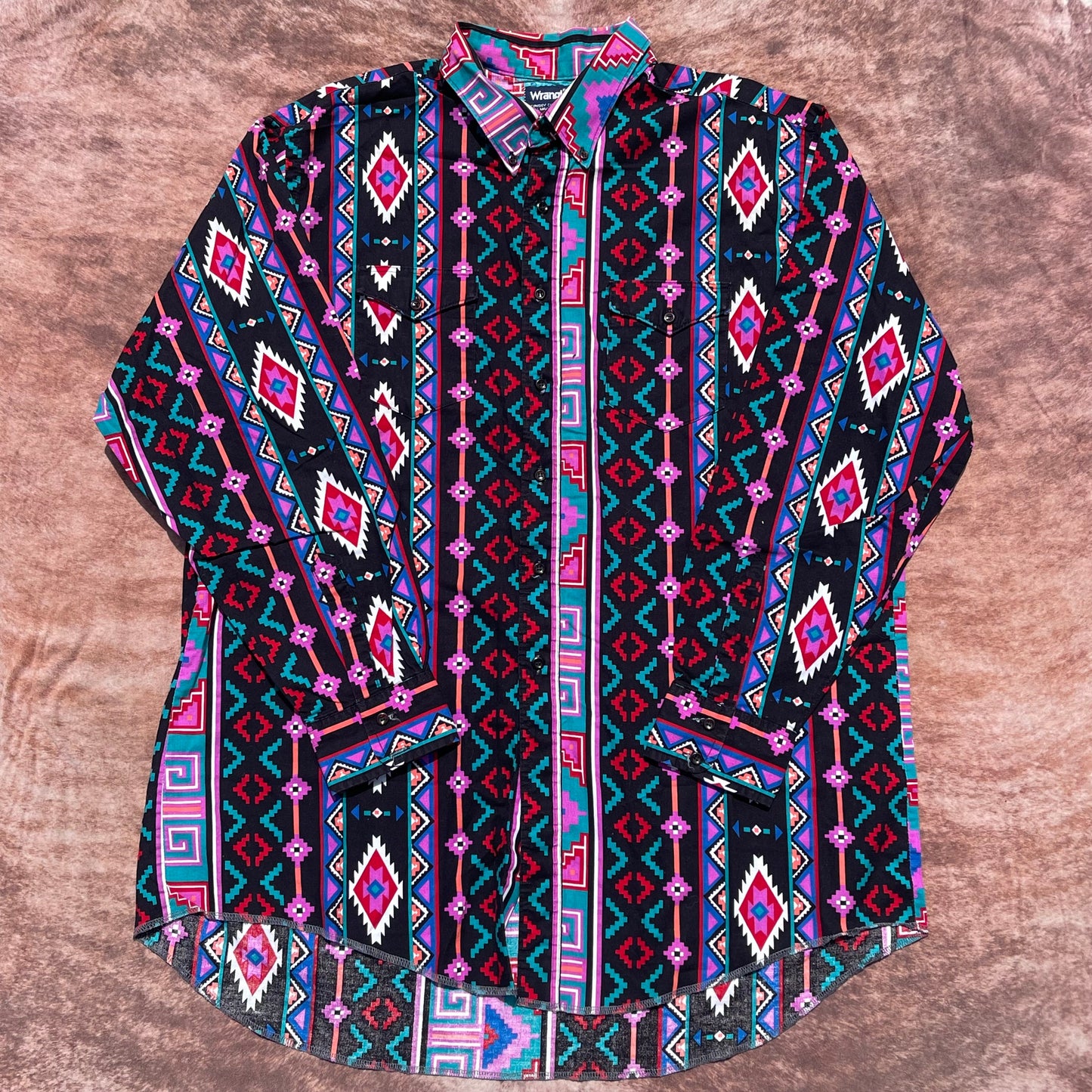 Wrangler Button Up - XXL (18 1/2-36)