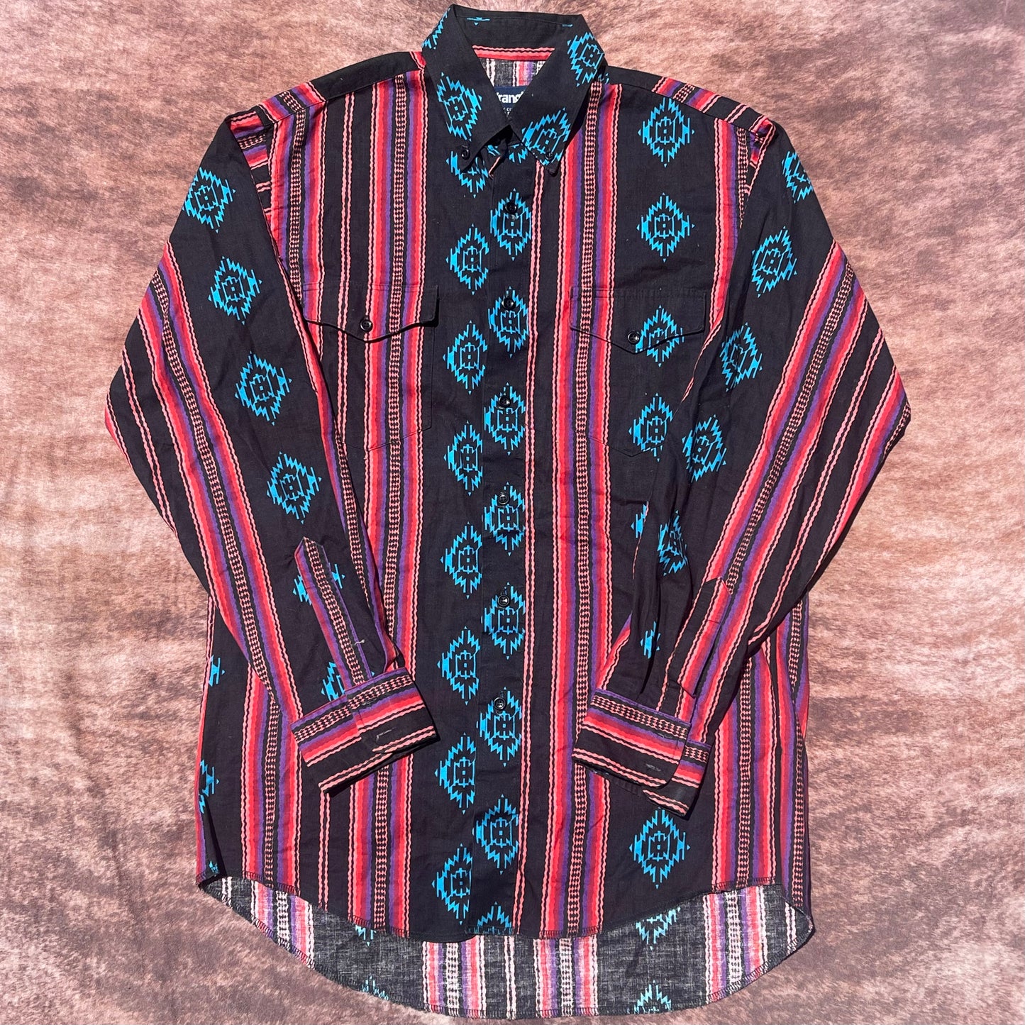 Wrangler Button Up - Tighter Fitting Medium (15 1/2-33)