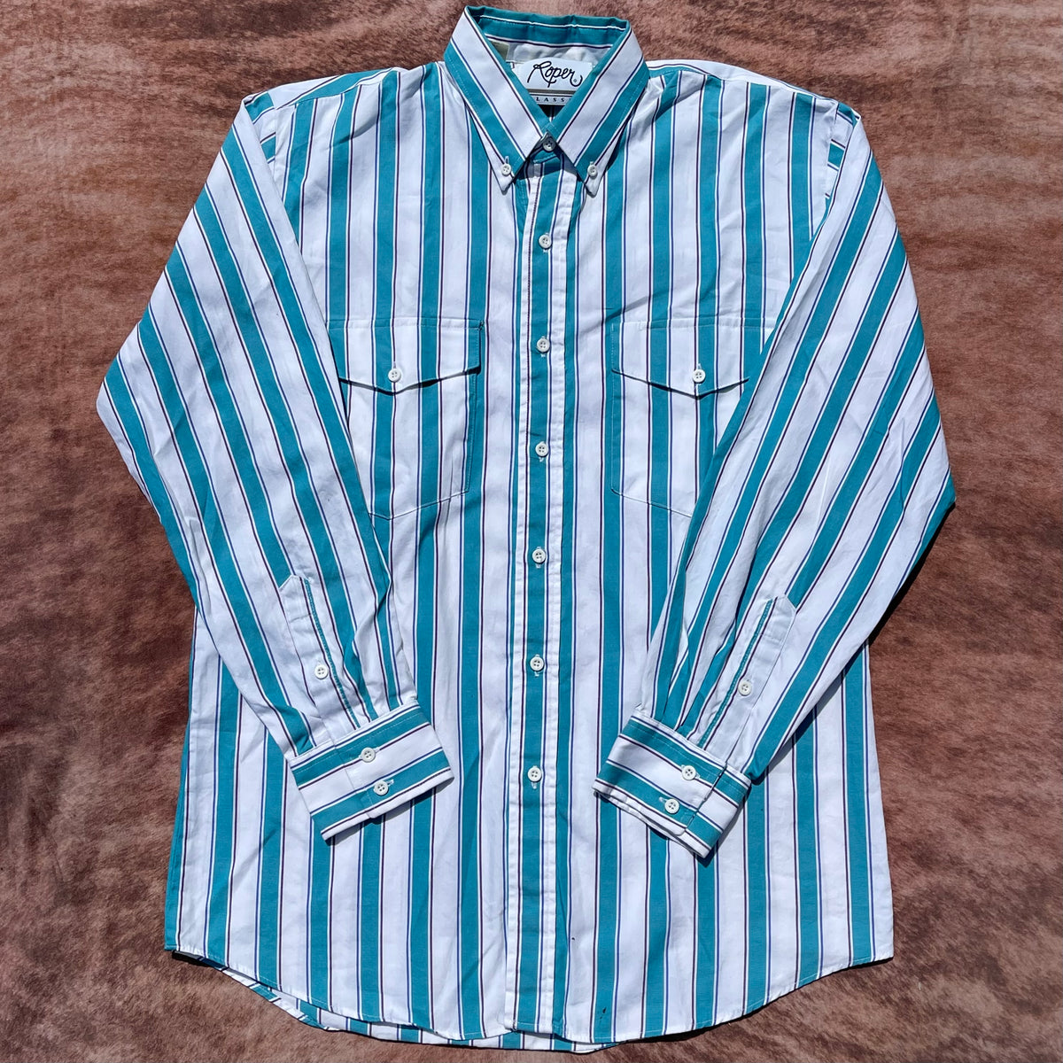 Roper Button Up - Looser Fitting Medium (15 1/2-34)