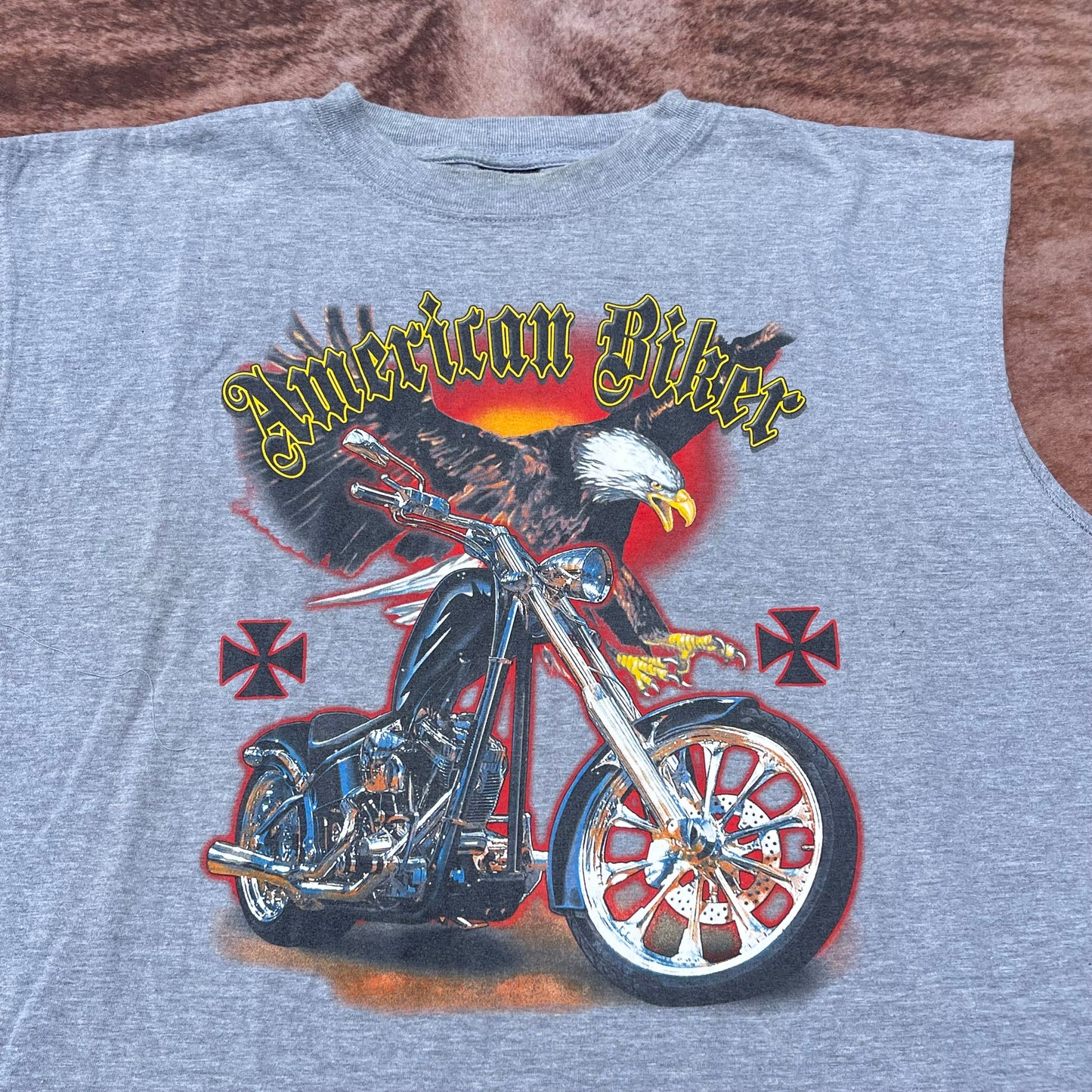 2000s American Biker Muscle Tee Tank - XXL